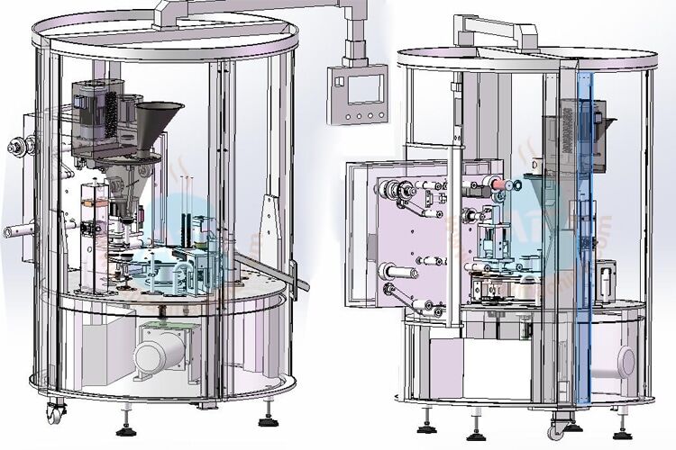 Lavazza A Modo Mio Capsules Filling Sealing Machine  Nespresso Capsules  Filling Sealing Machine, KCups Filling Sealing Machine, Coffee Capsules  Filling Sealing Machine